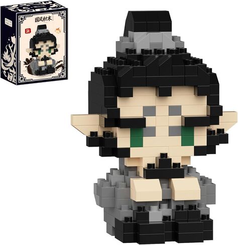 Nezha Ao Bing Series Mini Blocks Toy,Cute Anime Figures Toys Desk Accessories,for Kids, Ages 6+ - Collectible Movie Cartoon Character Gift Idea (Ao Bing325pcs) in Kuwait