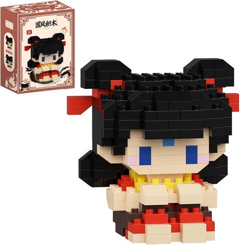 Nezha Ao Bing Series Mini Blocks Toy,Cute Anime Figures Toys Desk Accessories,for Kids, Ages 6+ - Collectible Movie Cartoon Character Gift Idea (Ao Bing325pcs) in Saudi Arabia