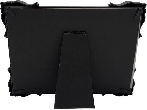 Double Picture Frame, Black, 4x6 Inches, Decorative Baroque Border for Photos, Wall Mounted or Standing in Saudi Arabia