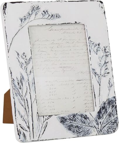 Nikky Home Farmhouse 5x7 إطار الصورة بوهو إطار صورة مع النباتات النباتية ثلاثية الأبعاد محكم وطيفي ريفي ، إطارات صور راتنجات مصنوعة يدويًا مع زجاج عالي الدقة لعرض الطاولة in Kuwait