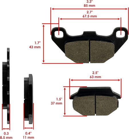 منصات الفرامل الخلفية Caltric متوافقة مع Kawasaki KSF90 KFX90 KFX-90 2007-2014 in Saudi Arabia