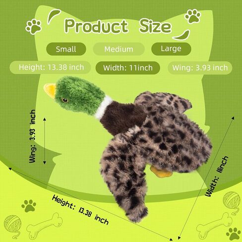 لعبة الكلب الدراج الصاخبة - لعبة Plush Bird Phem مع صوت مجعد للكلاب الصغيرة والمتوسطة - لعبة تفاعلية ودائمة للعب الجرو والتدريب in Kuwait