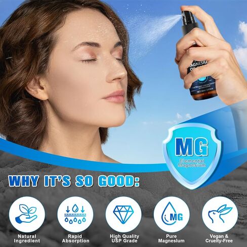 رذاذ زيت المغنيسيوم ، زيت المغنيسيوم للأقدام ، رذاذ زيت المغنيسيوم الطبيعي 100 ٪ ، آمن وفعال -60 مل in Kuwait