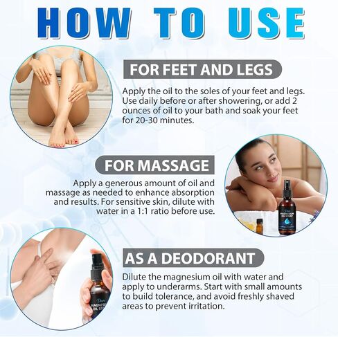 رذاذ زيت المغنيسيوم ، زيت المغنيسيوم للأقدام ، رذاذ زيت المغنيسيوم الطبيعي 100 ٪ ، آمن وفعال -60 مل in Kuwait