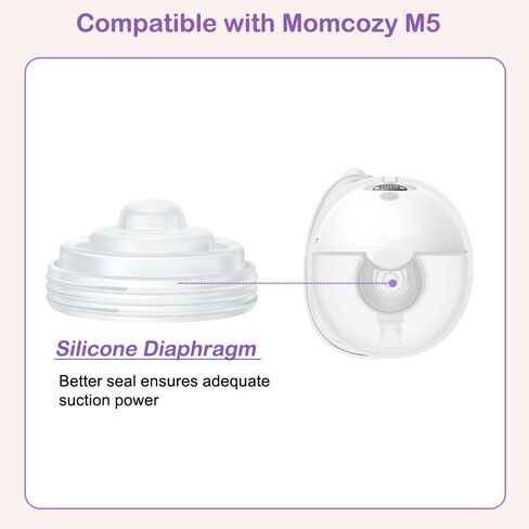 2pcs شفة مزدوجة الختم 24 ملم متوافقة مع مضخة الثدي Momcozy M5 ، وملحقات استبدال مضخة الثدي M5 24 ملم ، وليس للآخرين in Kuwait