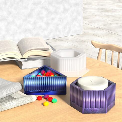 Barrel Shaped Concrete Flower Pot Silicone Mold Succulent Plants Cement Plaster Clay Mold Candle Pen Holder Mold Epoxy Resin Plaster Cement Clay Mould in Kuwait