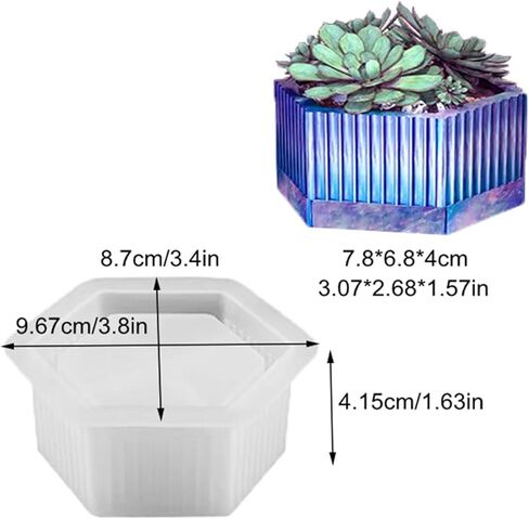 Barrel Shaped Concrete Flower Pot Silicone Mold Succulent Plants Cement Plaster Clay Mold Candle Pen Holder Mold Epoxy Resin Plaster Cement Clay Mould in Kuwait