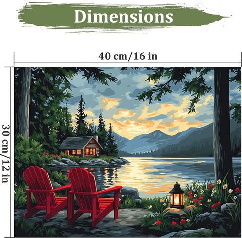 MAXBYE Gnome Paint by Numbers Kits for Adults Beginners with Wooden Frame, Easy Canvas Paint by Numbers Succulents, DIY Oil Painting Art Kit for Home Wall Decoration 12X16 inch in Saudi Arabia