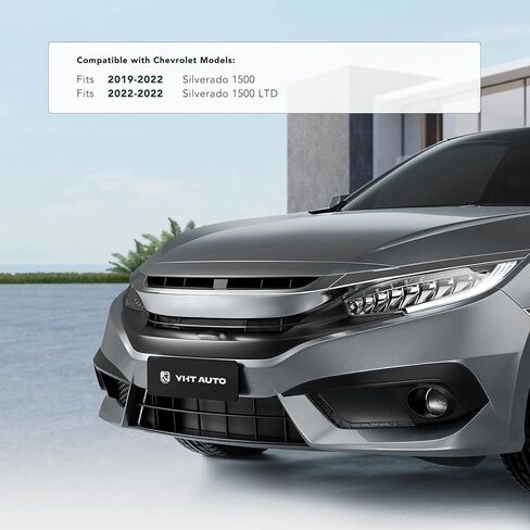 إطار لوحة ترخيص Yhtauto الأمامي متوافق مع شيفروليه سيلفرادو 1500 2019-2022 ، سيلفرادو 1500 Ltd 2022 ، قوس لوحة ترخيص بلاستيكي بلاستيك ، لا يوجد حامل لوحة ترخيص مع البراغي in Saudi Arabia