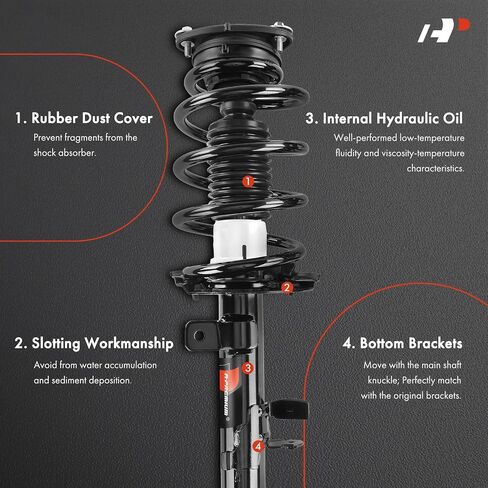 A-Premium Front Complete Strut & Coil Spring Assembly Compatible with Ford Escape 2014-2019, 2-PC Set in Saudi Arabia