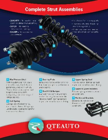 PM Auto Set 4 Front Quick Complete Strut-Coil Spring-Rear Shock For 2014-2022 Ford Transit Connect L4 in Saudi Arabia
