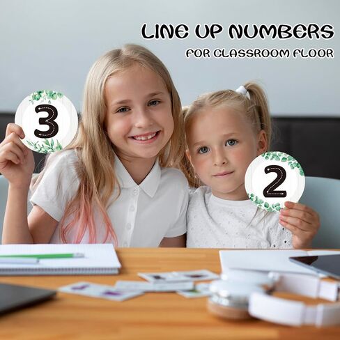 Boho Line up Spots for Classroom - 36pcs Number Stickers for Classroom Floor Stickers Dots for Classrooms Floor Decals for Classrooms Lining up Back to School Kindergarten Preschool Supplies in Saudi Arabia
