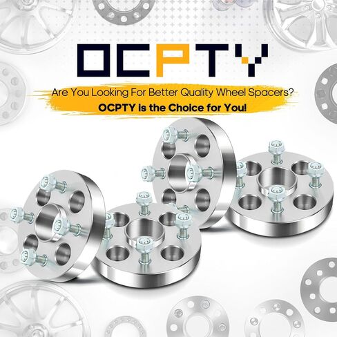 OCPTY 4PCS 4x100 Hub Centric Wheel Spacers 1 بوصة 4x100mm إلى 4x100mm 54.1mm ملائمة لـ 1988-2002 لـ Corolla 2000-2005 لـ Echo | 1989-2002 لـ Tercel 2007-2011 لـ Yaris مع 12x1.5 عجلات Spacers in Saudi Arabia