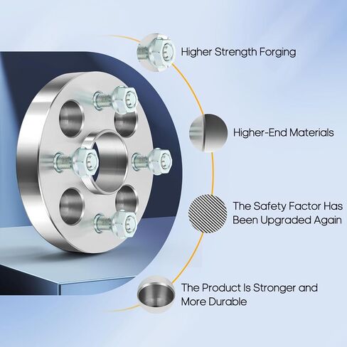 OCPTY 4PCS 4x100 Hub Centric Wheel Spacers 1 بوصة 4x100mm إلى 4x100mm 54.1mm ملائمة لـ 1988-2002 لـ Corolla 2000-2005 لـ Echo | 1989-2002 لـ Tercel 2007-2011 لـ Yaris مع 12x1.5 عجلات Spacers in Saudi Arabia