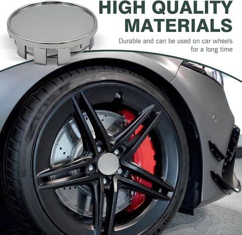 4 PCS Car Wheel Center CAP ، ABS CANTER CENTER HUB CAP مع خاتم الصلب الخاتم ، غطاء غطاء محور العجلة البلاستيكي ، وملحقات إطارات الإصلاح السريع ، ملحقات عالمية لمعظم السيارات in Kuwait