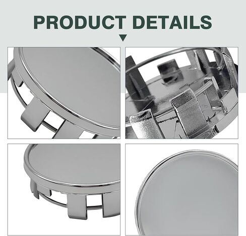 4 PCS Car Wheel Center CAP ، ABS CANTER CENTER HUB CAP مع خاتم الصلب الخاتم ، غطاء غطاء محور العجلة البلاستيكي ، وملحقات إطارات الإصلاح السريع ، ملحقات عالمية لمعظم السيارات in Kuwait