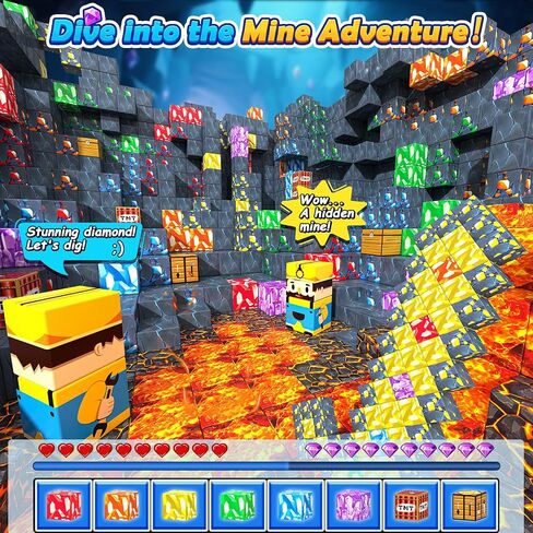 100PCS Magnetic Blocks - Build Mine Magnet World Froest Fox Adventure Set, Magnetic Toys Kids Games for Boys & Girls Age 3-5 5-7 8-12, Sensory Construction Outdoor Toys for Toddlers Birthday Gifts in Kuwait