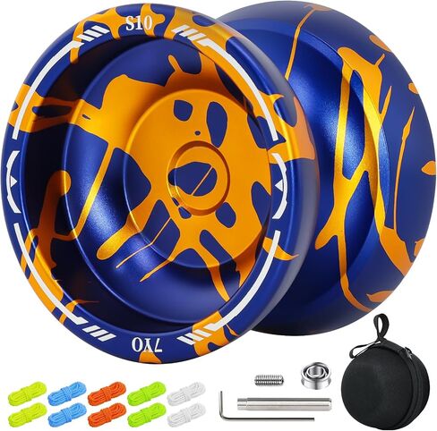 Dual Function Yoyo S8 - Responsive Yoyo Switch to Unresponsive Yo-yo for Kids with 10 Strings, Case, Unresponsive Bearing, Accessory Kit in Saudi Arabia