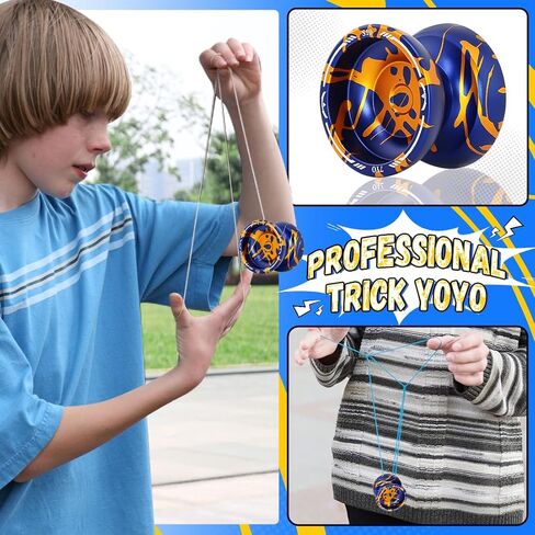 Dual Function Yoyo S8 - Responsive Yoyo Switch to Unresponsive Yo-yo for Kids with 10 Strings, Case, Unresponsive Bearing, Accessory Kit in Saudi Arabia