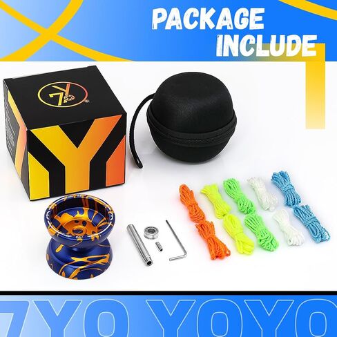 Dual Function Yoyo S8 - Responsive Yoyo Switch to Unresponsive Yo-yo for Kids with 10 Strings, Case, Unresponsive Bearing, Accessory Kit in Saudi Arabia