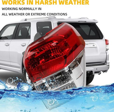 Dasbecan Left Driver Side Tail Light Assembly w/o Bulb Compatible with Toyota 4Runner 2010-2013 Rear Lamp Replaces# 81551-35360 TO2819147 in Saudi Arabia