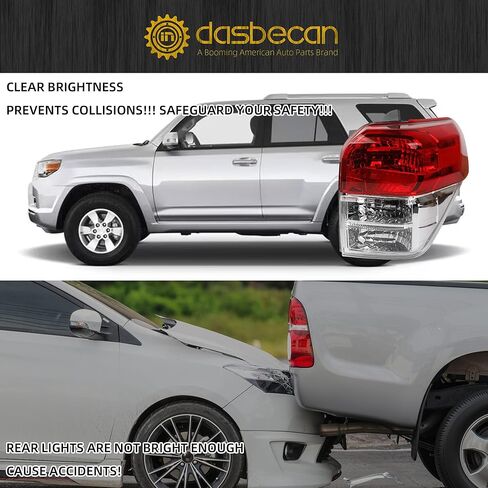 Dasbecan Left Driver Side Tail Light Assembly w/o Bulb Compatible with Toyota 4Runner 2010-2013 Rear Lamp Replaces# 81551-35360 TO2819147 in Saudi Arabia