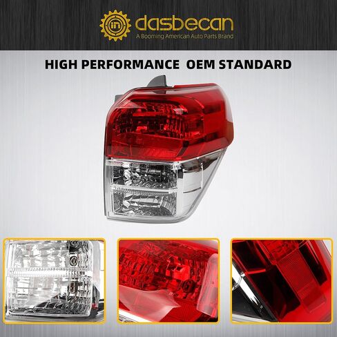 Dasbecan Left Driver Side Tail Light Assembly w/o Bulb Compatible with Toyota 4Runner 2010-2013 Rear Lamp Replaces# 81551-35360 TO2819147 in Saudi Arabia