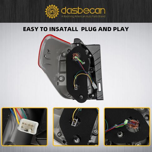 Dasbecan Left Driver Side Tail Light Assembly w/o Bulb Compatible with Toyota 4Runner 2010-2013 Rear Lamp Replaces# 81551-35360 TO2819147 in Saudi Arabia
