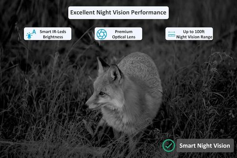 Trail Camera P100P, WiFi Bluetooth, Rechargeable, 48MP 1296p, 100ft No-Glow Night Vision, IP66 Waterproof, Fast 0.1s Trigger Speed Motion Activated, Camo in Kuwait