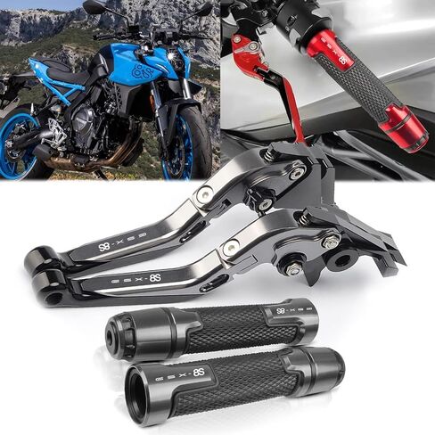 for GSX-8S GSX8S GSX 8S 2024 Adjustable Folding Scooter Brake Clutch Lever Handle gsx-8s 2023-2024 Motorcycle Accessories (Titanium Gray) in Kuwait