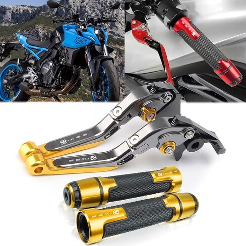 for GSX-8S GSX8S GSX 8S 2024 Adjustable Folding Scooter Brake Clutch Lever Handle gsx-8s 2023-2024 Motorcycle Accessories (Titanium Gray) in Kuwait