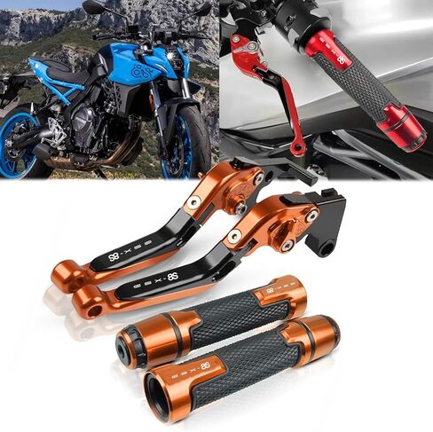 for GSX-8S GSX8S GSX 8S 2024 Adjustable Folding Scooter Brake Clutch Lever Handle gsx-8s 2023-2024 Motorcycle Accessories (Titanium Gray) in Kuwait