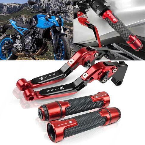 for GSX-8S GSX8S GSX 8S 2024 Adjustable Folding Scooter Brake Clutch Lever Handle gsx-8s 2023-2024 Motorcycle Accessories (Titanium Gray) in Kuwait