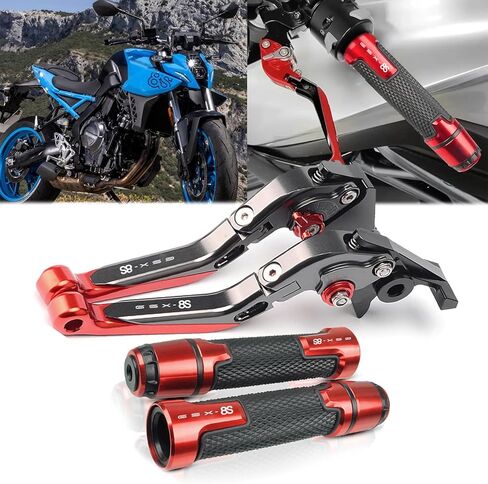 for GSX-8S GSX8S GSX 8S 2024 Adjustable Folding Scooter Brake Clutch Lever Handle gsx-8s 2023-2024 Motorcycle Accessories (Titanium Gray) in Kuwait