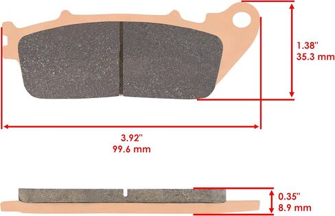 Caltric Rear Sintered Brake Pads compatible with Honda 06435-MJM-D01 06435-MJM-D02 06435-MFN-D02 in Saudi Arabia