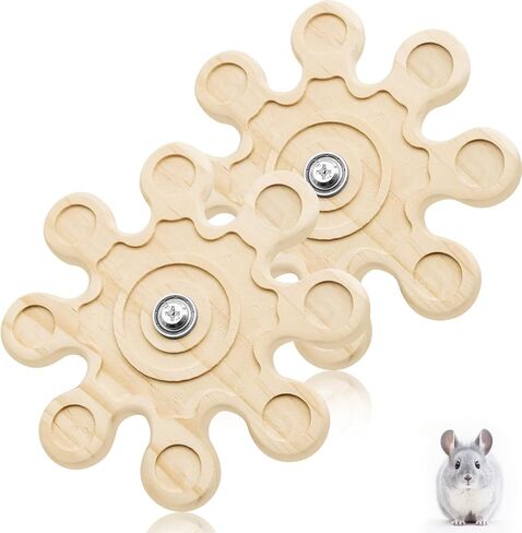 Chinchilla Teething Toy Flower Style Chinchilla Toys, Rotation Hamster Toys Supplies Cage Accessories Interactive Tool, Wheel Helps Hamsters Develop Intelligence in Saudi Arabia