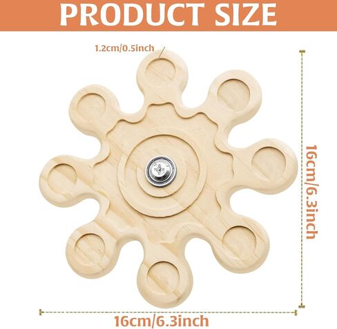 Chinchilla Teething Toy Flower Style Chinchilla Toys, Rotation Hamster Toys Supplies Cage Accessories Interactive Tool, Wheel Helps Hamsters Develop Intelligence in Saudi Arabia