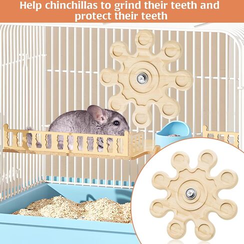 Chinchilla Teething Toy Flower Style Chinchilla Toys, Rotation Hamster Toys Supplies Cage Accessories Interactive Tool, Wheel Helps Hamsters Develop Intelligence in Saudi Arabia