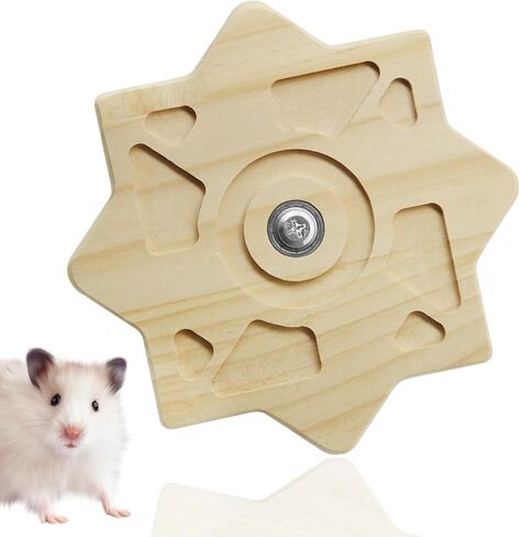 Chinchilla Teething Toy Flower Style Chinchilla Toys, Rotation Hamster Toys Supplies Cage Accessories Interactive Tool, Wheel Helps Hamsters Develop Intelligence in Saudi Arabia