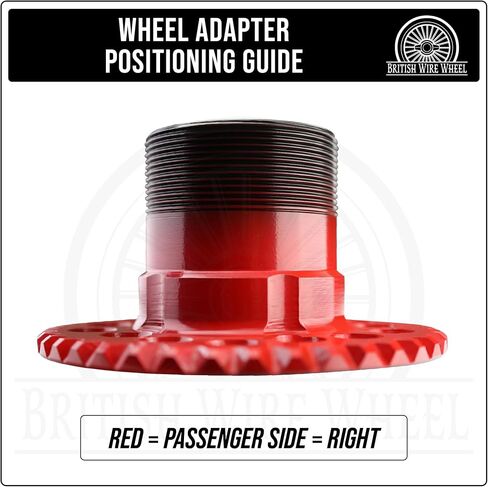 محولات عجلة الأسلاك العالمية (مجموعة من 4) | 5 LUG LUG OFF WILE WHEED محولات مع أنماط الترباس المتعددة 5x4.5/ 5x4.75/ 5x5 | مصممة لترايدريدز والسيارات مع حافات الأسلاك in Kuwait