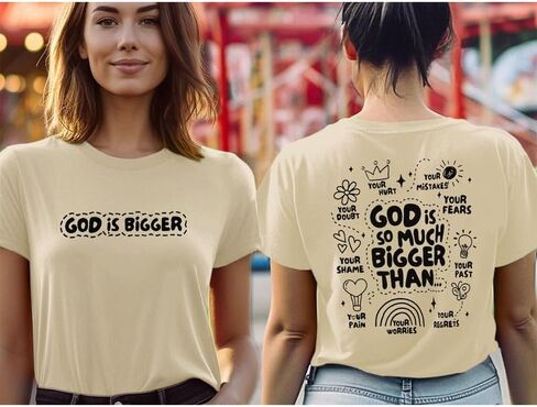 Christian Tshirts for Women Faith T Shirts Jesus God Shirts Religious Gifts Tee Funny Inspirational Graphic Tees Tops in Kuwait