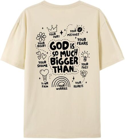 Christian Tshirts for Women Faith T Shirts Jesus God Shirts Religious Gifts Tee Funny Inspirational Graphic Tees Tops in Kuwait