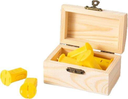12 Piece (3.5 x 2.1 x 1.8 inches) Small Wooden Box Unfinished Wood Treasure Box with Lids for DIY Crafts (12) in Saudi Arabia