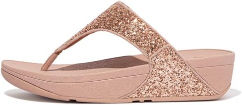 Fitflop Lulu Glitter Toe-Post Black Glitter Sandals in Saudi Arabia