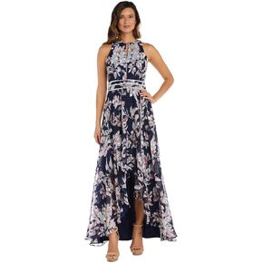 R&M Richards Womens Halter Hi-Low Evening Dress in Saudi Arabia