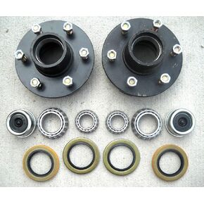 R.K.Parts 2- Trailer Hubs Convert Mobile Home with Bearings 6000# 6 Lug 6x5.5 Idler Axle in Saudi Arabia