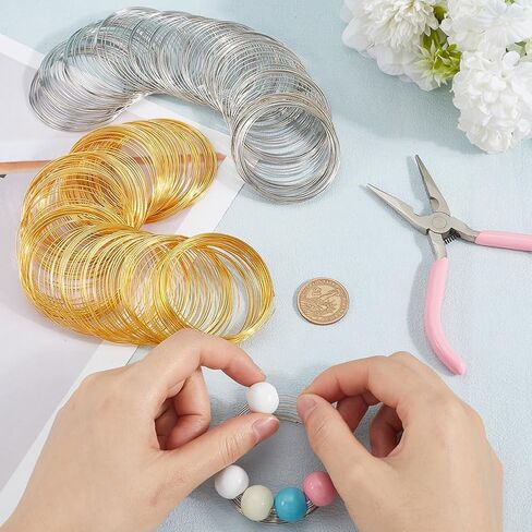 400 حلقات ذاكرة سلك الأسوار المجوهرات ذاكرة سلك الأسلاك السلك سلك الصلب الأسلاك الديكور نتائج لمجوهرات صنع اللوازم الأسلاك DIY حلقات سوار من طوق الالتفاف in Kuwait
