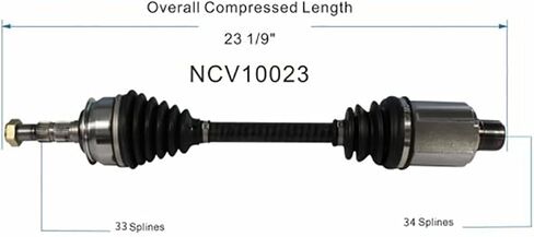 (1x) CV Axle Front Passenger Side Drive Axle Cov Coint Assembly for Chevrolet Cruze 2012 2011 for Chevy Cruze 2012 2011#replive 19364897 in Saudi Arabia