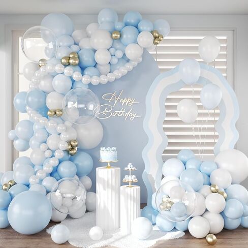 CROSSFINGERS Pink and Yellow Balloon Arch Garland Kit, 161pcs Coquette Bow Light Pink Yellow Pearl White Balloon with Long Balloon for Birthday Bridal Wedding Baby Shower Party Decorations in Saudi Arabia