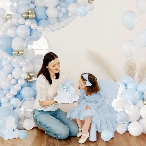 CROSSFINGERS Pink and Yellow Balloon Arch Garland Kit, 161pcs Coquette Bow Light Pink Yellow Pearl White Balloon with Long Balloon for Birthday Bridal Wedding Baby Shower Party Decorations in Saudi Arabia